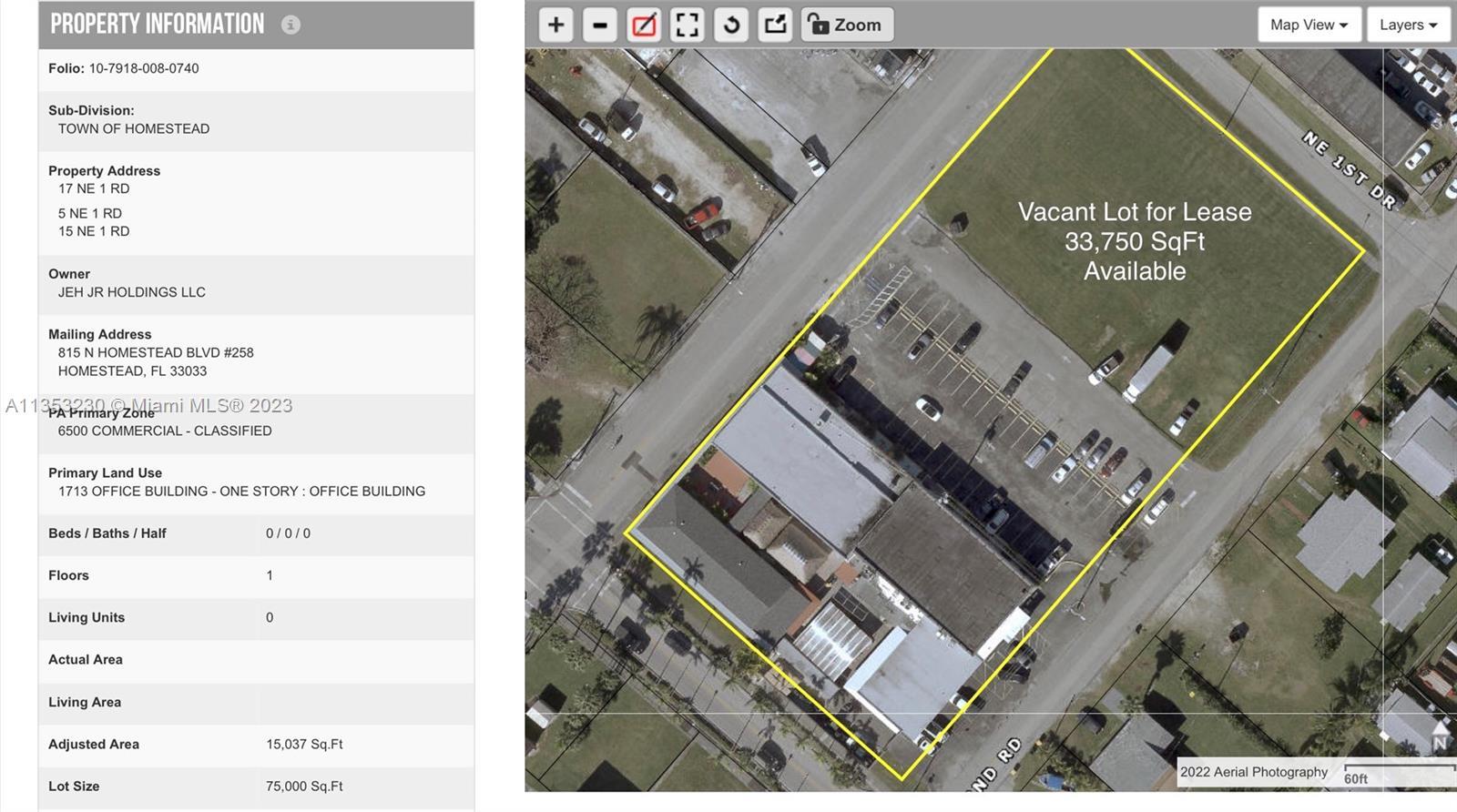 Photo of 17 NE 1st Rd (33,750 Sqft ) in Homestead, FL