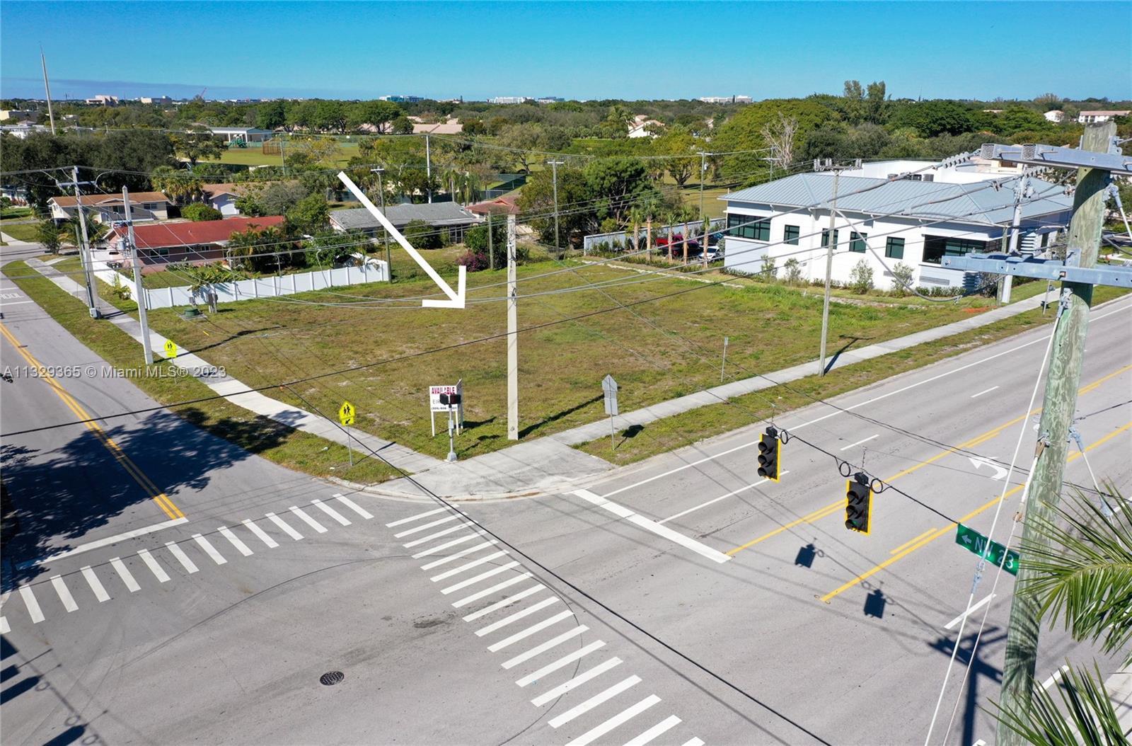 Rarely Available Commercial Land B-1 Zoning in the well developed Boca Raton Blvd, Fantastic Opportu