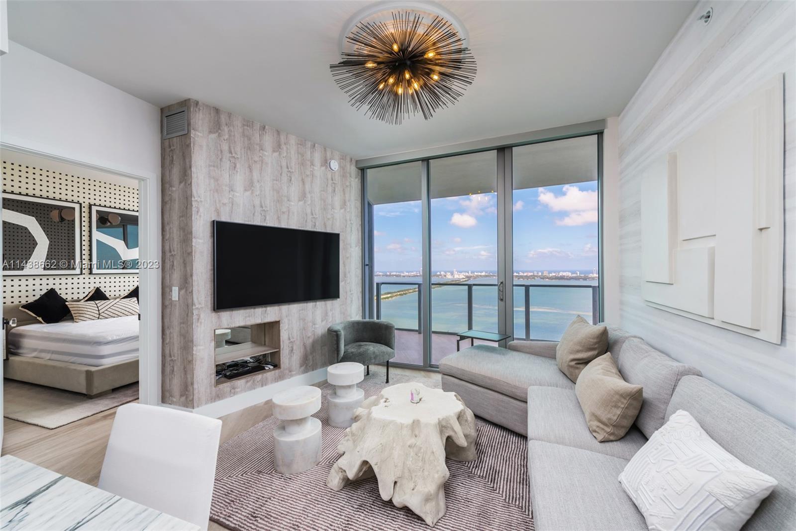 The most beautiful professionally designed & furnished 2 Bedroom Bayfront residence at Biscayne Beac