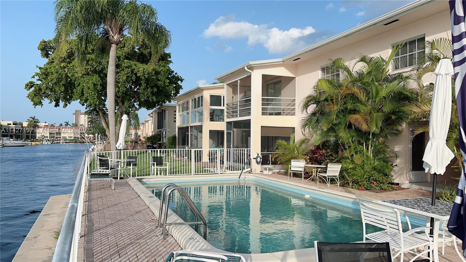 Beautiful 55+ Boutique Building, first floor unit, 2 bedrooms, 1 bath in the heart of Pompano Beach.