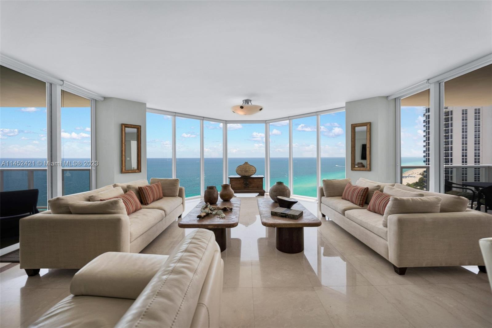 Experience an unparalleled opportunity to reside on an elevated floor within Ocean One's most covete