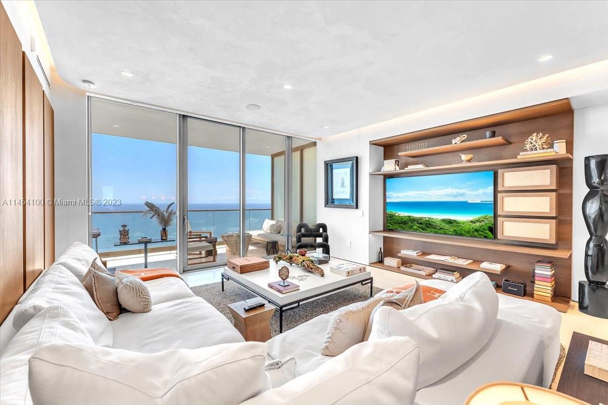 Dive into the luxury of Armani Casa's best floor plan, LINE 02. This oceanfront gem boasts 4 BD, 4.5