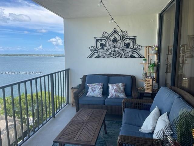 Beautiful views from this large balcony that overlooks the bay and city!  Unit is spacious with larg