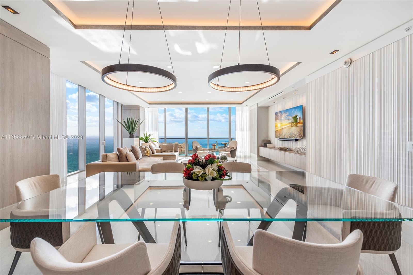 Step inside this ultra-chic and fully furnished residence in the sky in the heart of Sunny Isles. Th