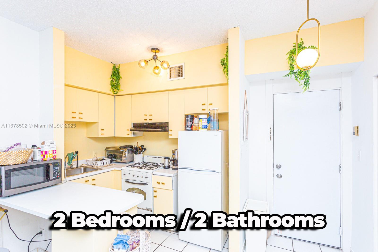UPGRADED KITCHEN, Jun/2023! This stunning two-bedroom, two-bathroom apartment is located just few bl