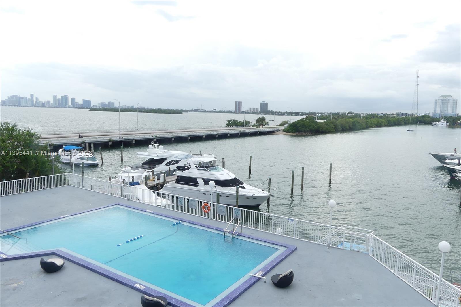 Waterfront Condo with mesmerizing views of the Intracoastal Bay.  Anchored in North Bay Village, min