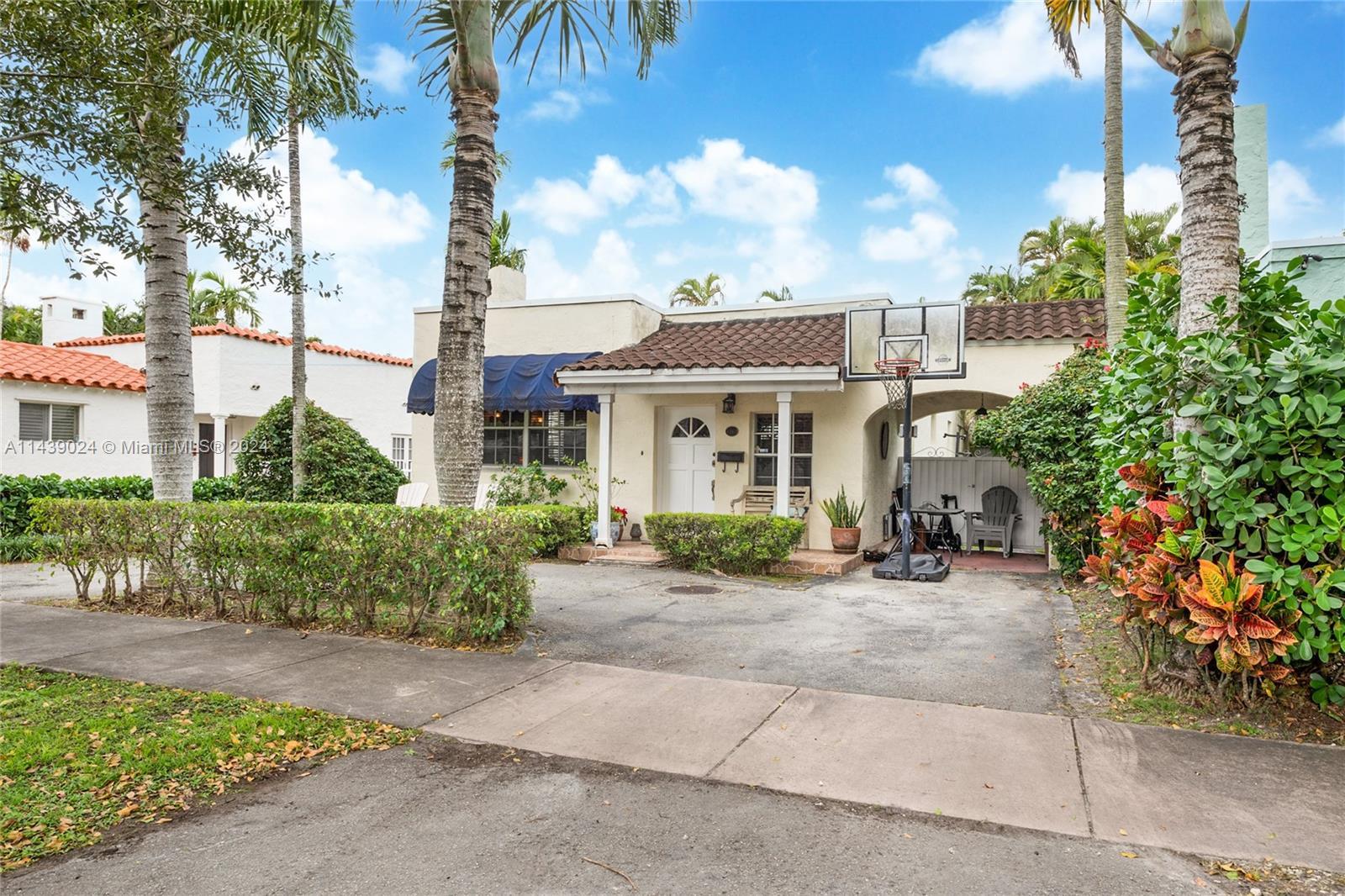 Wonderful 1925 home conveniently located on a quiet street in North Gables.  Loaded with charm, this
