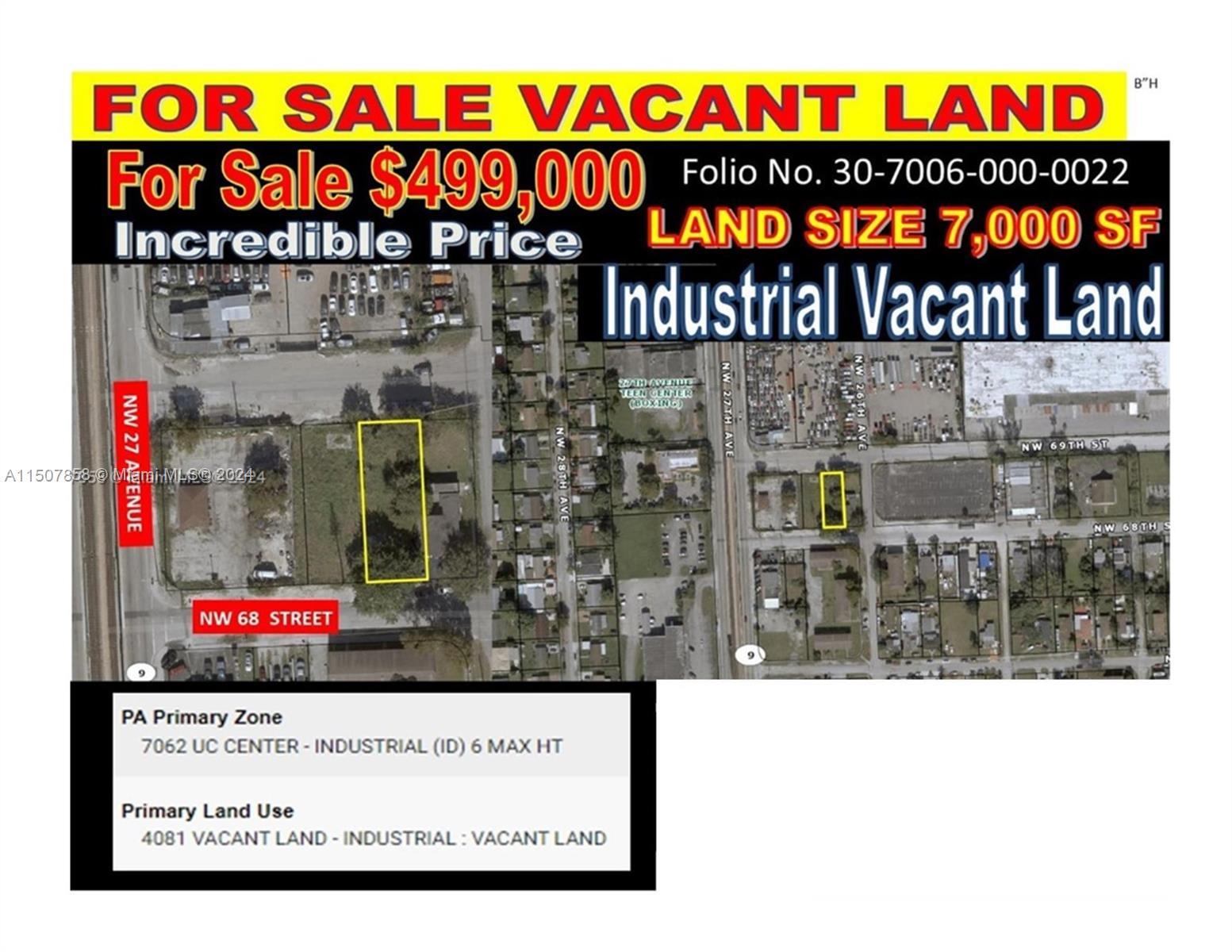 Photo of Land NW 27 Ave And NW 68 St in Miami, FL