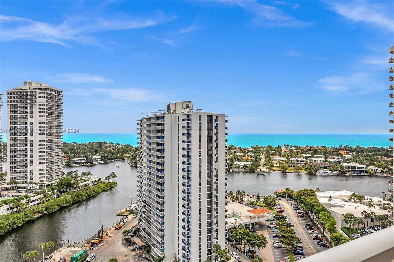 Espectacular view of the Ocean, Intracoastal, and Aventura Skyline from the unit. Centrally located 