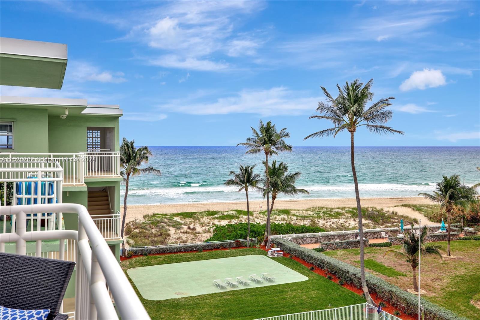 Experience beachfront living in Lauderdale by the Sea w/ this exceptional Furnished 2 bed, 2 bath Pe