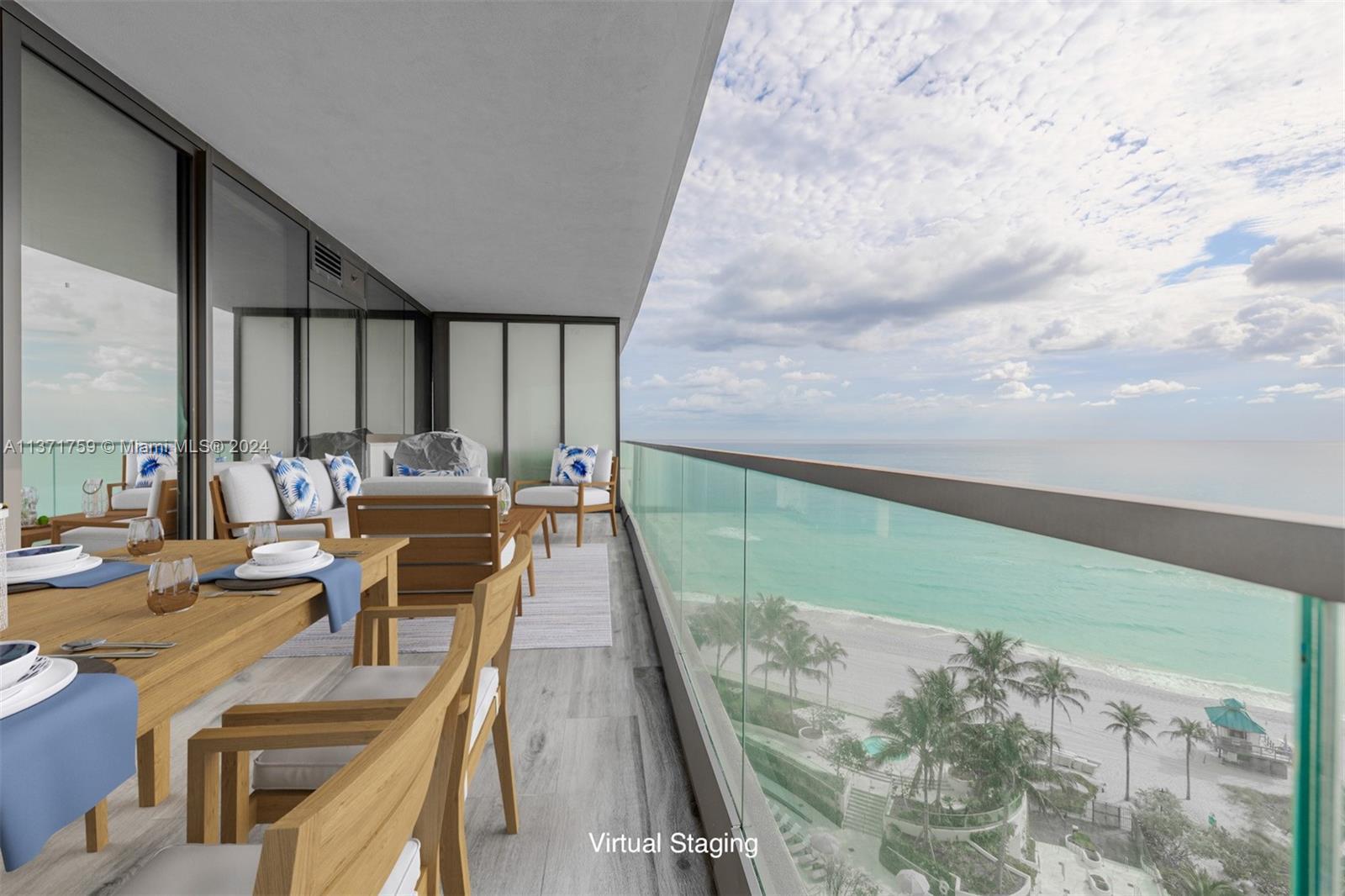 Beautiful 2BR/2.5BA unit at Armani Casa Residences offers oceanfront and intracoastal views. Spaciou