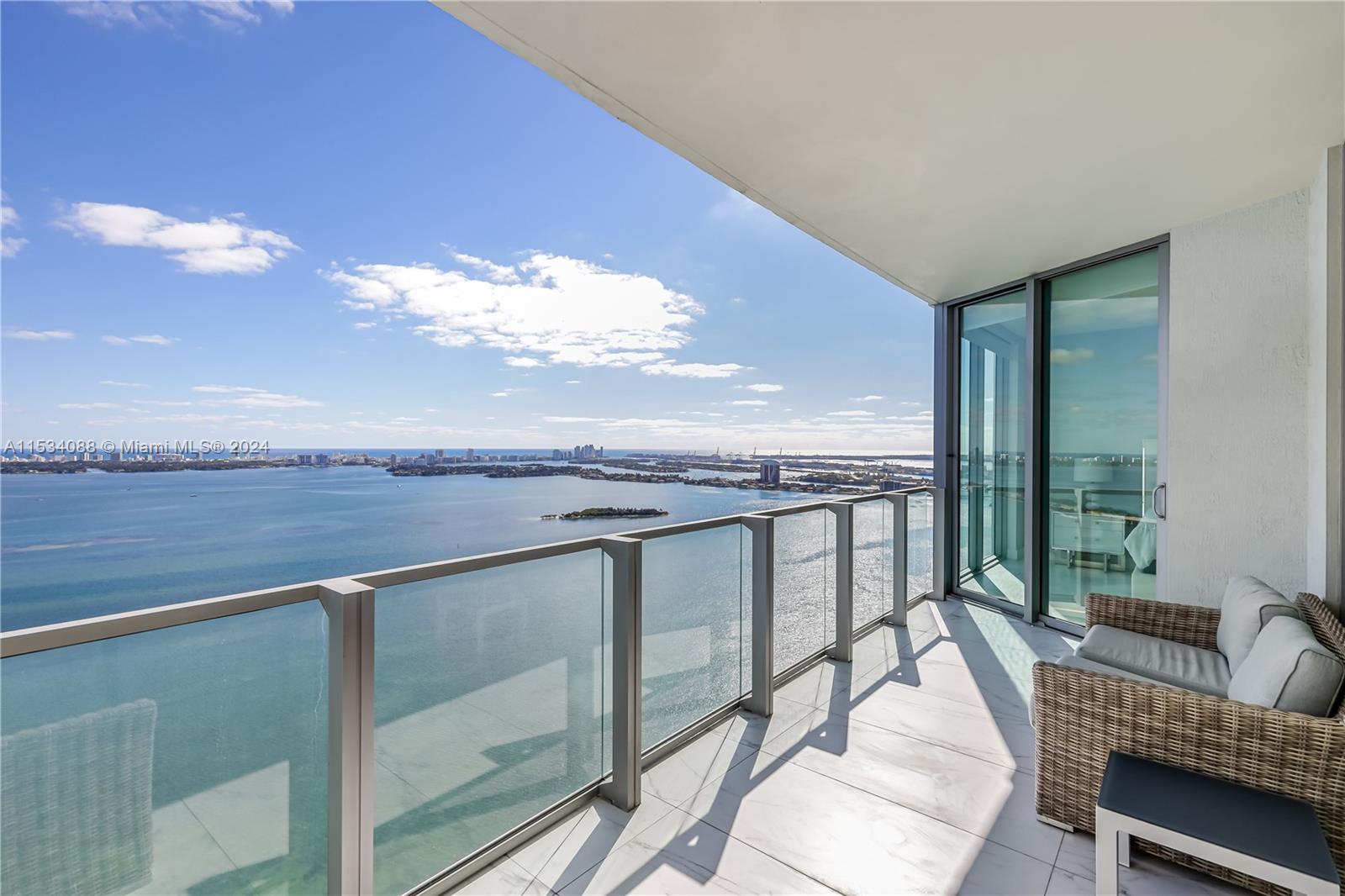 Floating high above the skyline with views clear to the ocean, Biscayne Beach Residence 4304 is the 