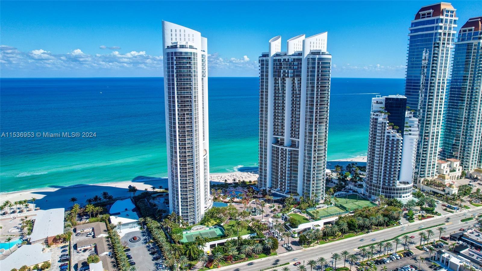 Indulge in luxurious oceanfront living at Trump Royale. This lavish 2-bed, 2.5-bath residence offers