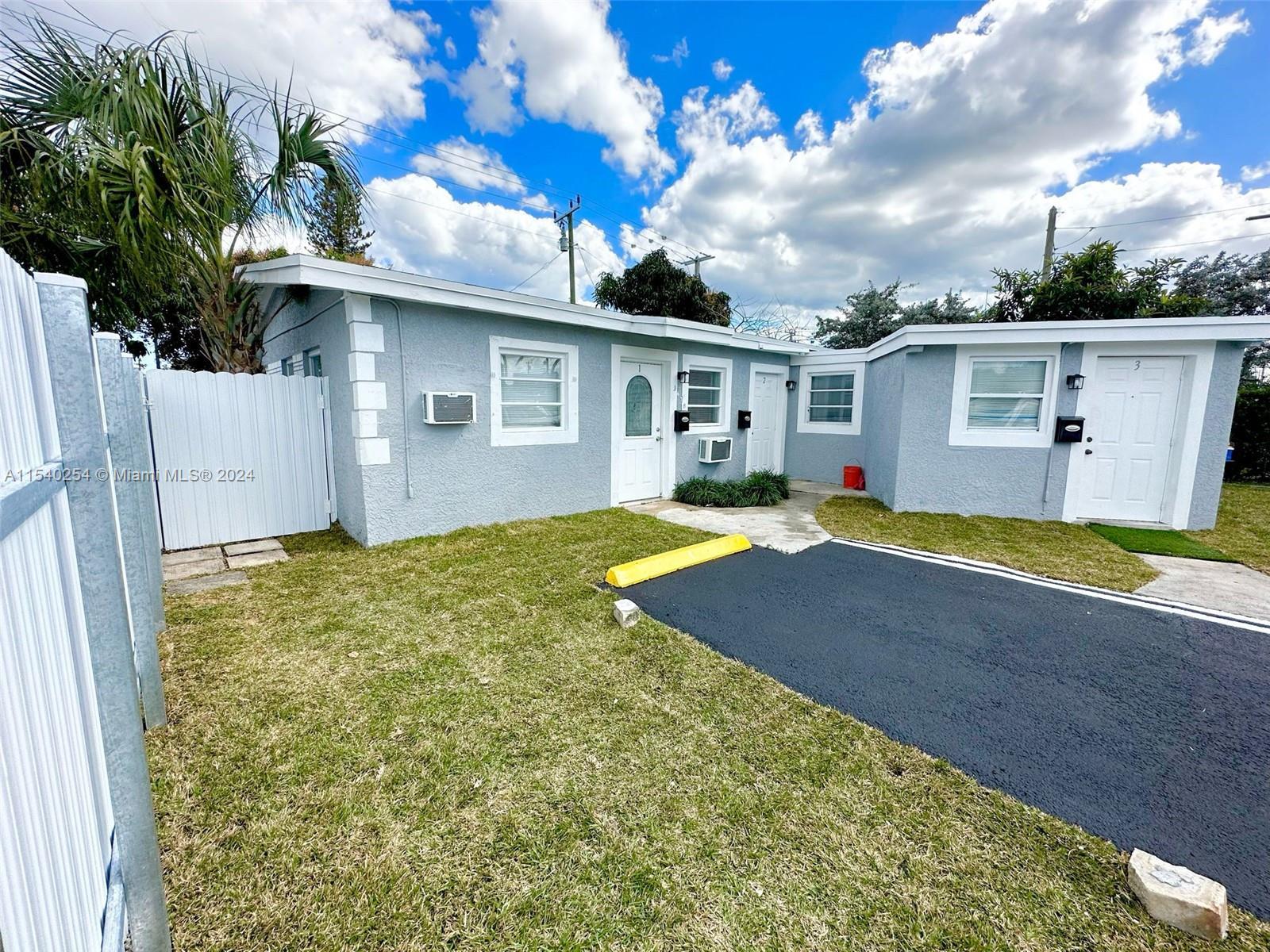 Newly Renovated and Leased a fabulous investment Triplex in Pompano Beach! Solid rental area. There 
