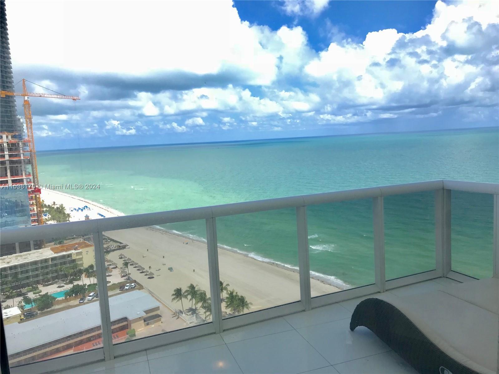 1 Bed 1 1/2 Bath with direct ocean and intercoastal views.  Exclusive oceanfront property with pools