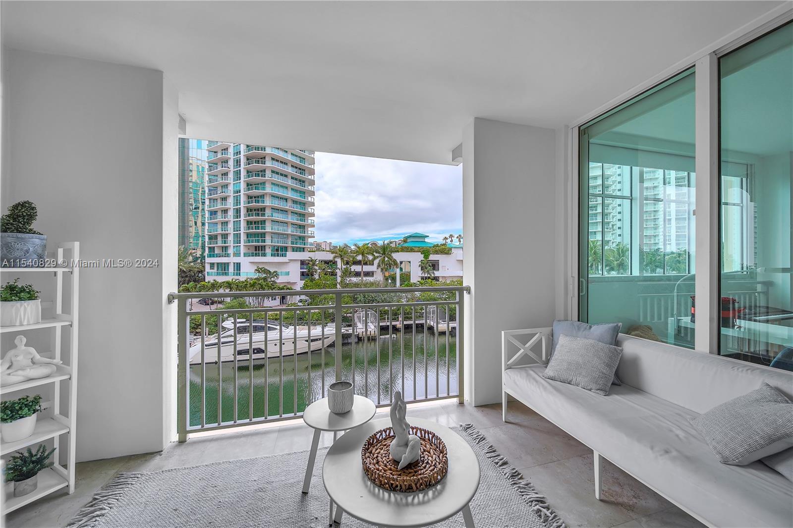 Gorgeous & Bright 1,758 SqFt waterfront Three Bedrooms, Two and half baths condo in Sunny Isles beac