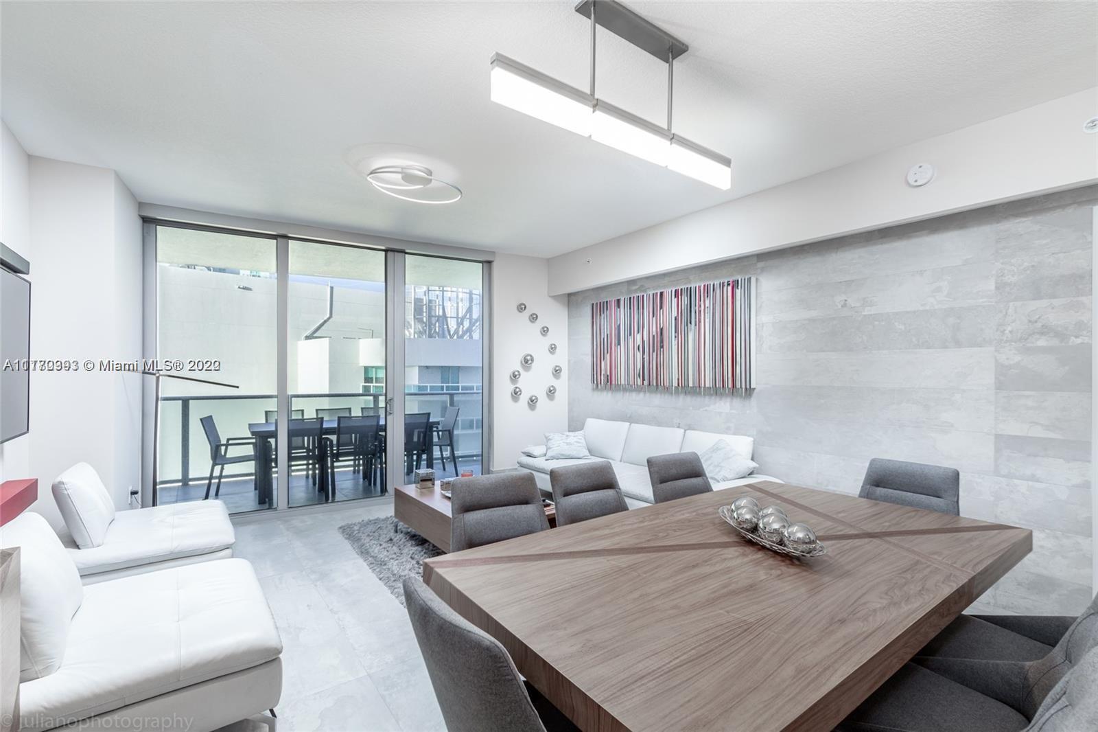 Spectacular 2 Beds + Den / 3 Baths unit, with unique upgrades, high-end finishes could be used as a 
