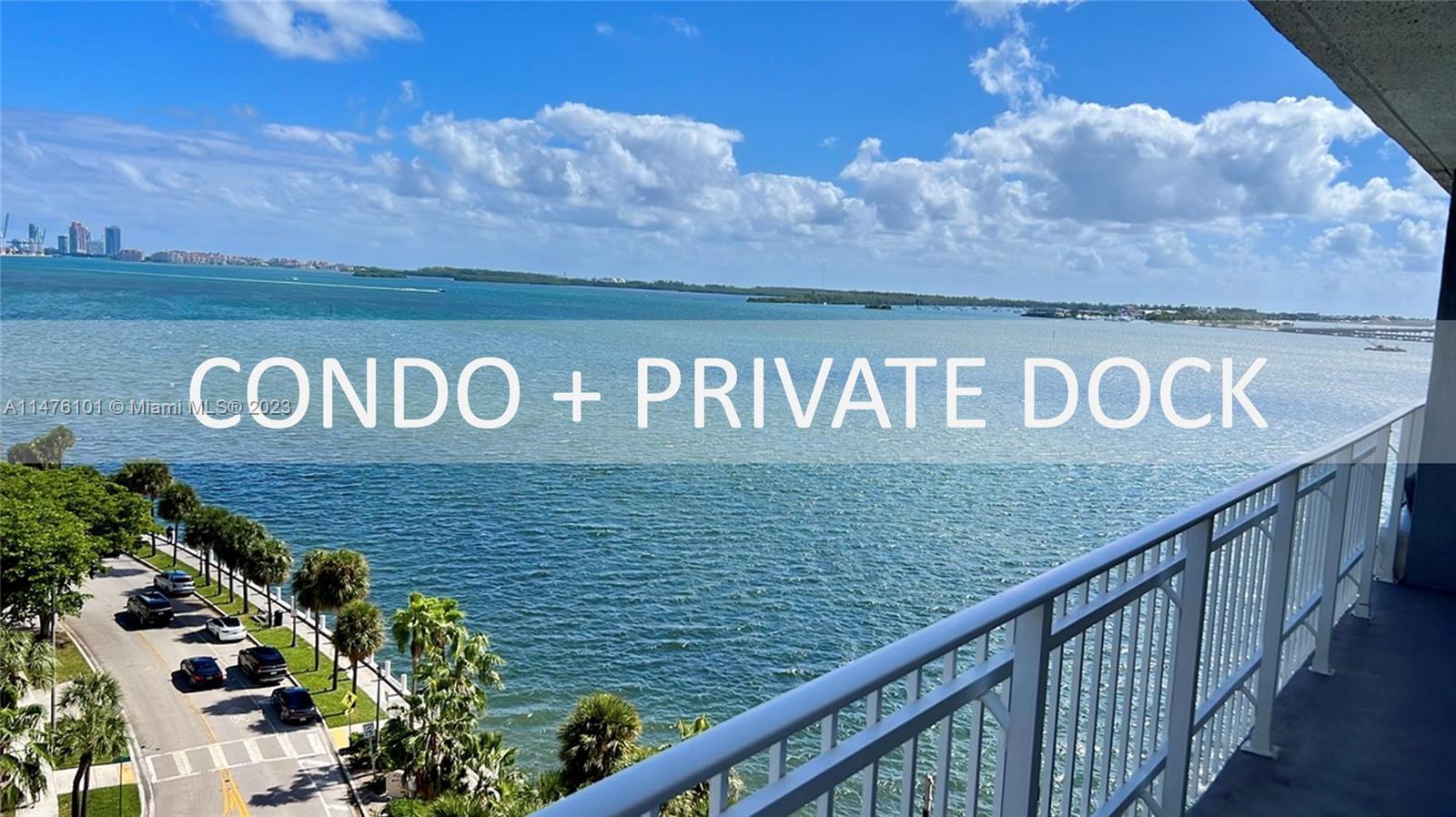 Beautiful Biscayne Bay views!
This 3 bedroom, 2 and a half bathrooms unit comes with two covered as