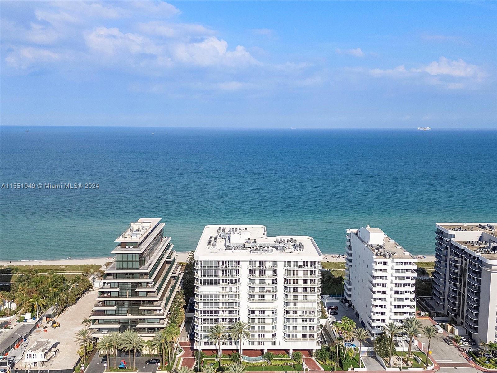 Penthouse 2 bedroom with 10' ceilings located directly on the beach in the beautiful town of Surfsid