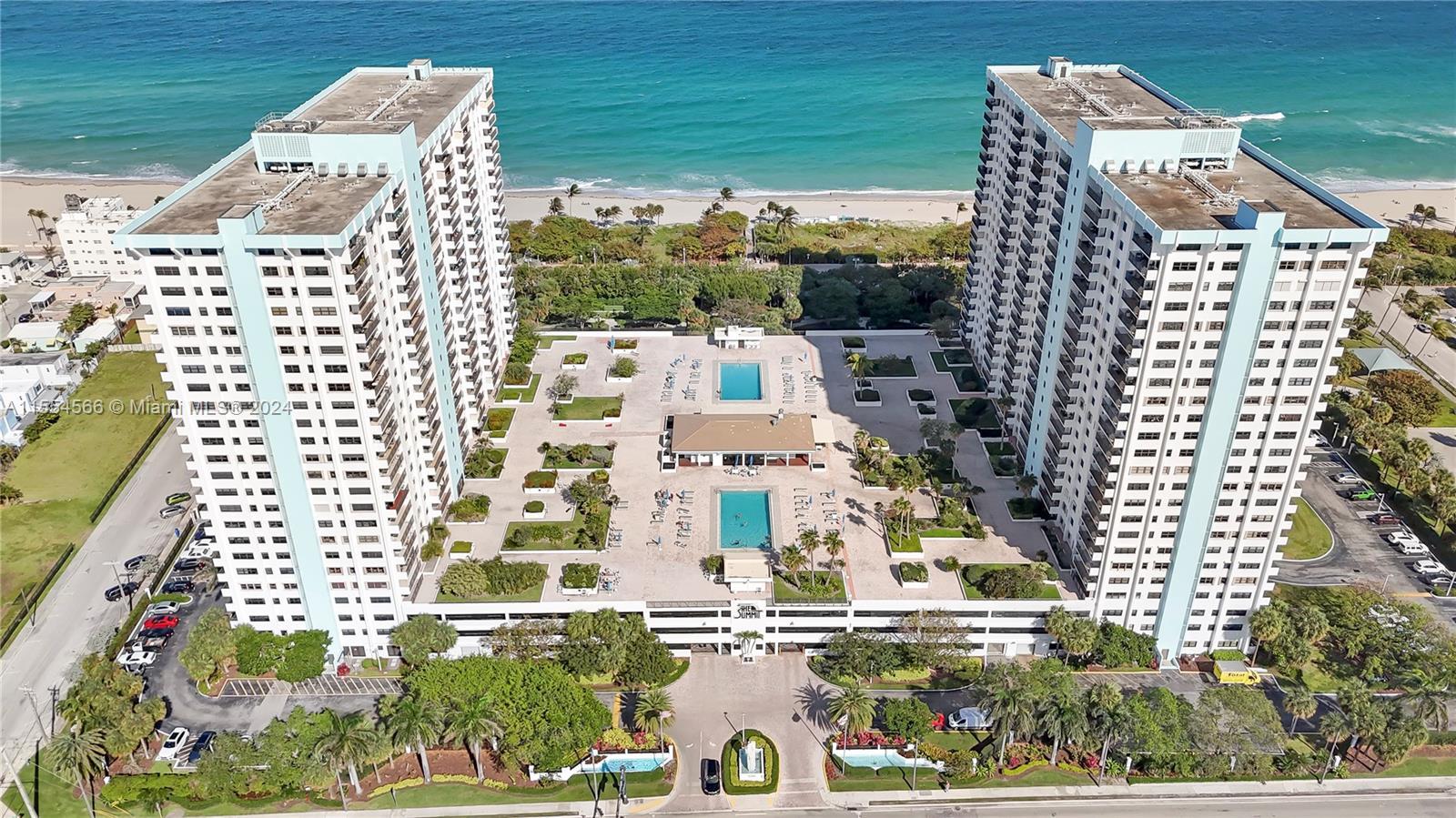 One of Hollywood Beach's Premier Properties. This is The Summit, built on a very large Parcel that s