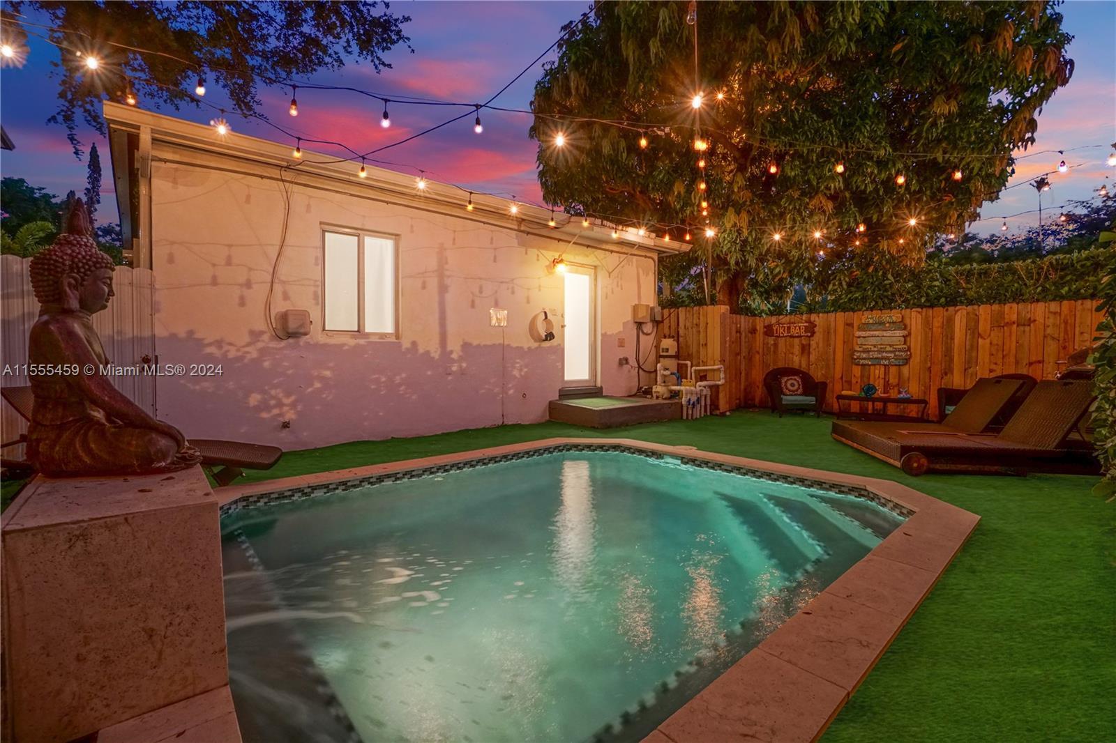 Bohemian Bungalow with a Pool:
7 NE 50 ST: Enjoy the Florida sunshine poolside at this income-produ