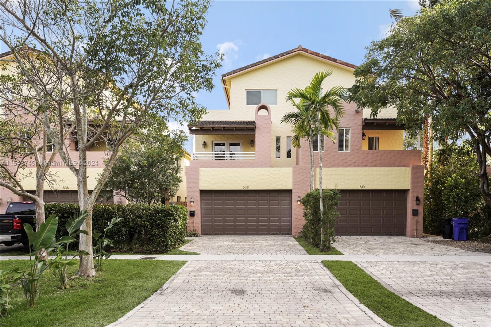 3-story townhome nestled in the heart of Fort Lauderdale with 4 bedrooms, 4 bathrooms, and a 2-car g