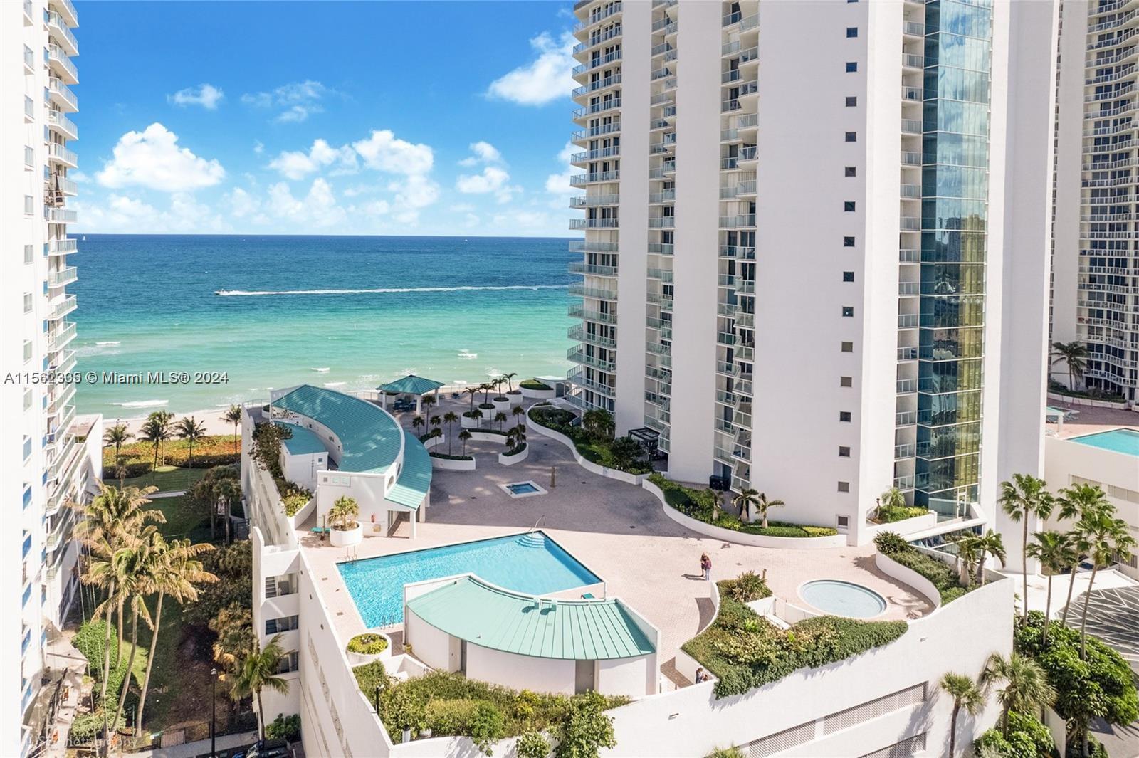 This unique 3 bedroom 3.5 bath oceanfront residence located in prestigious Sunny Isles offers an ove