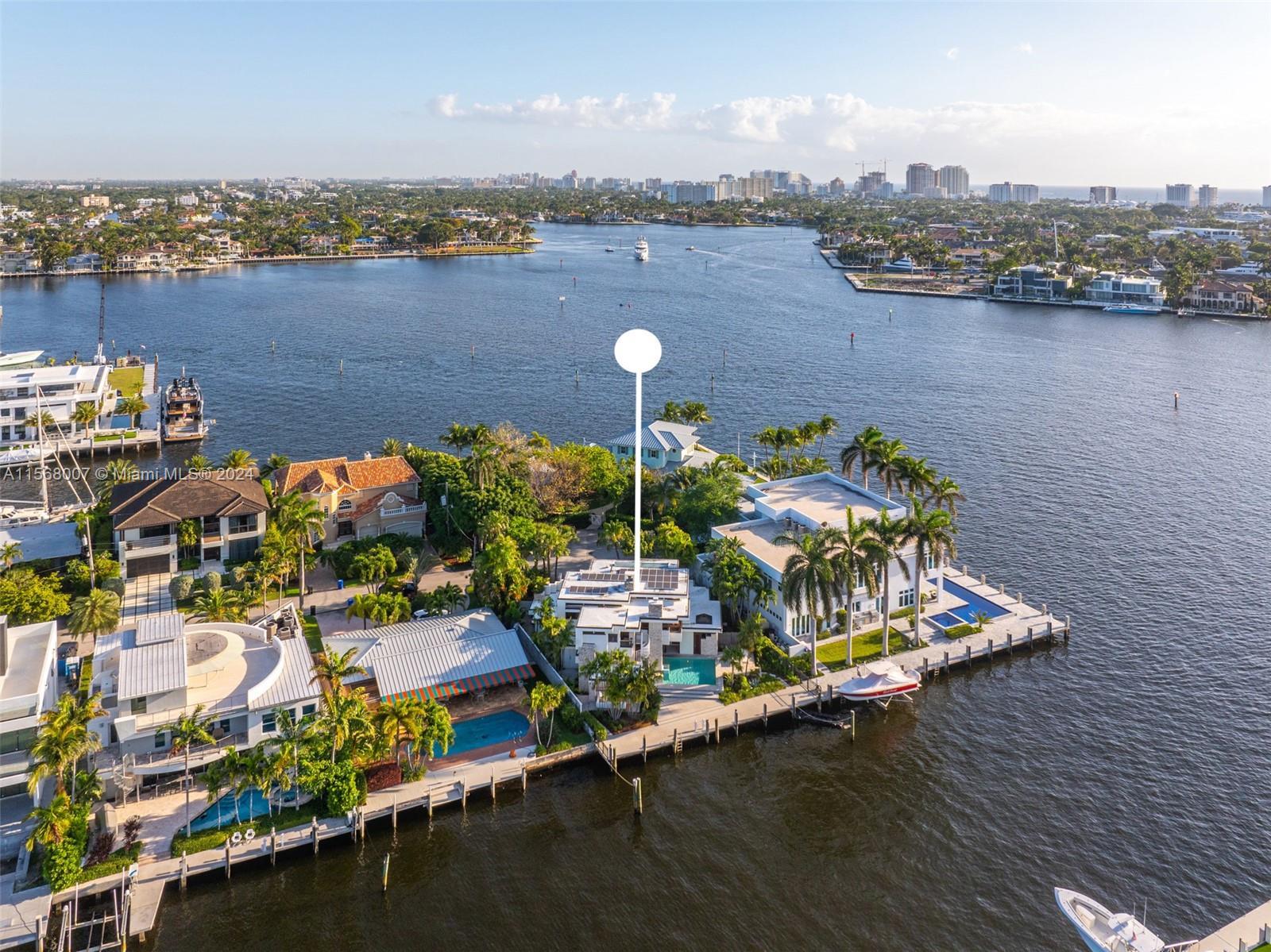 Impeccably located within Fort Lauderdale’s famous waterfront neighborhood, Lauderdale Harbors. Minu