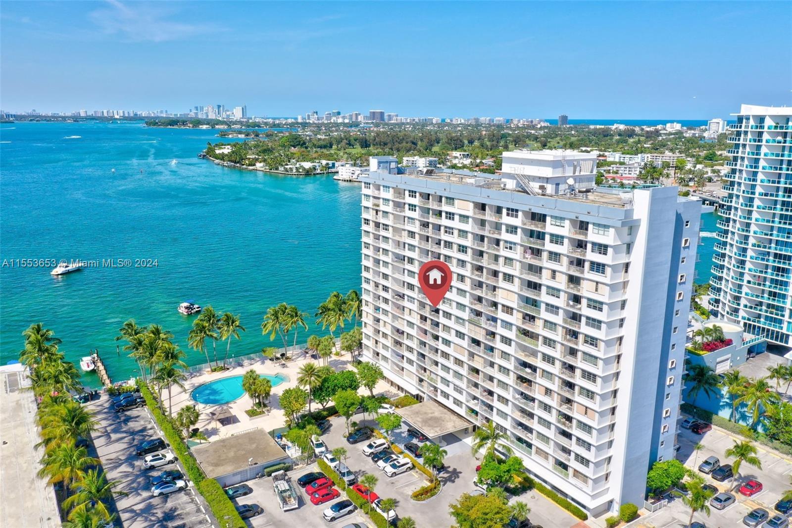 Don't miss this one! Great in every way! Great view - unobstructed view to the west and Biscayne Bay