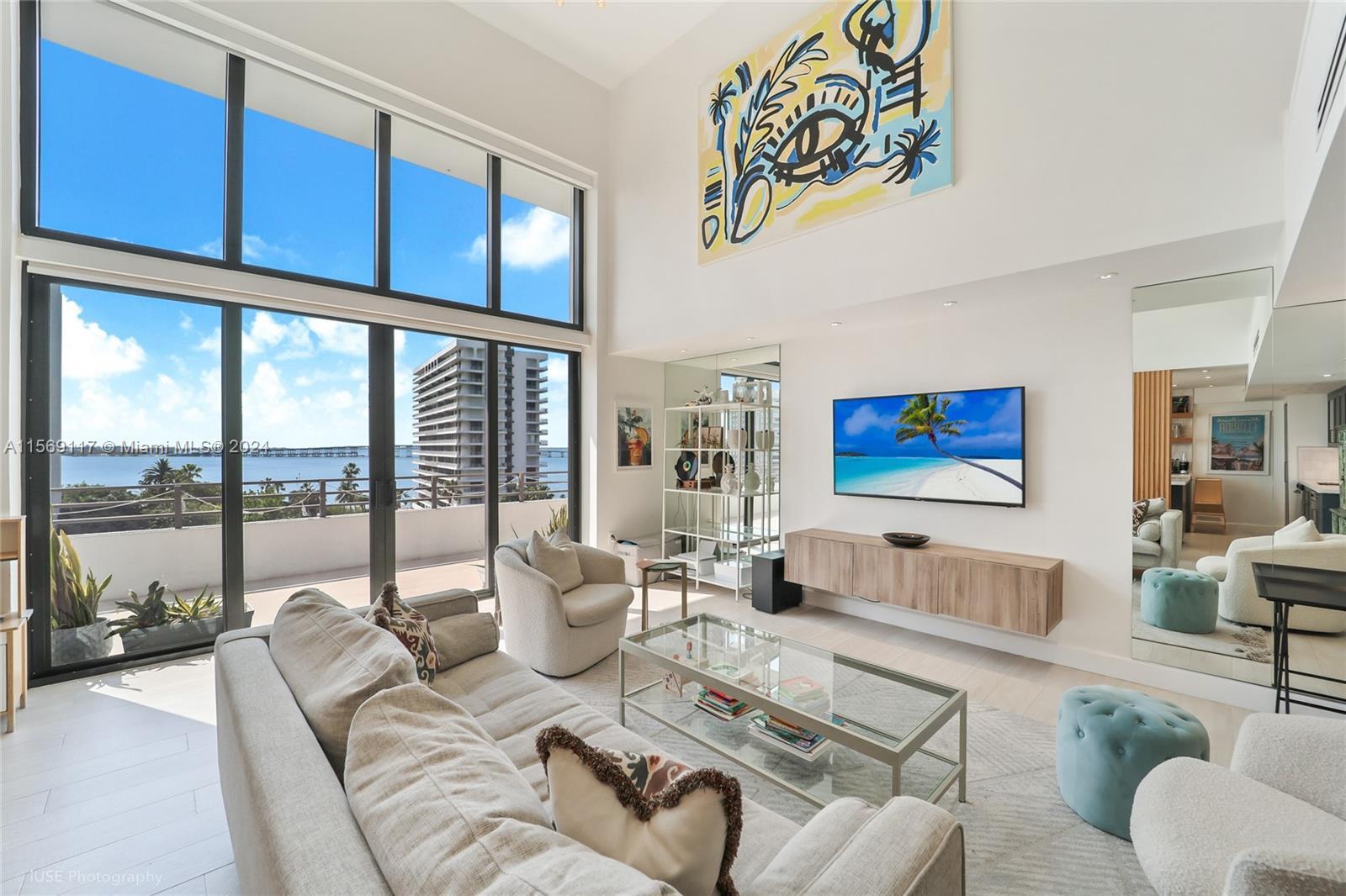 Enjoy spectacular ocean views from every room of this stunning loft style apartment, in the exclusiv