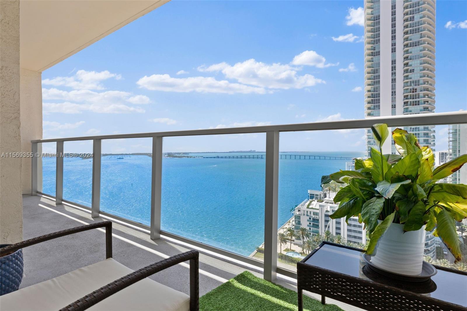 Stunning Water Views of Biscayne Bay, Family Oriented Building, Newly Remodeled, Natural Sunlight, W