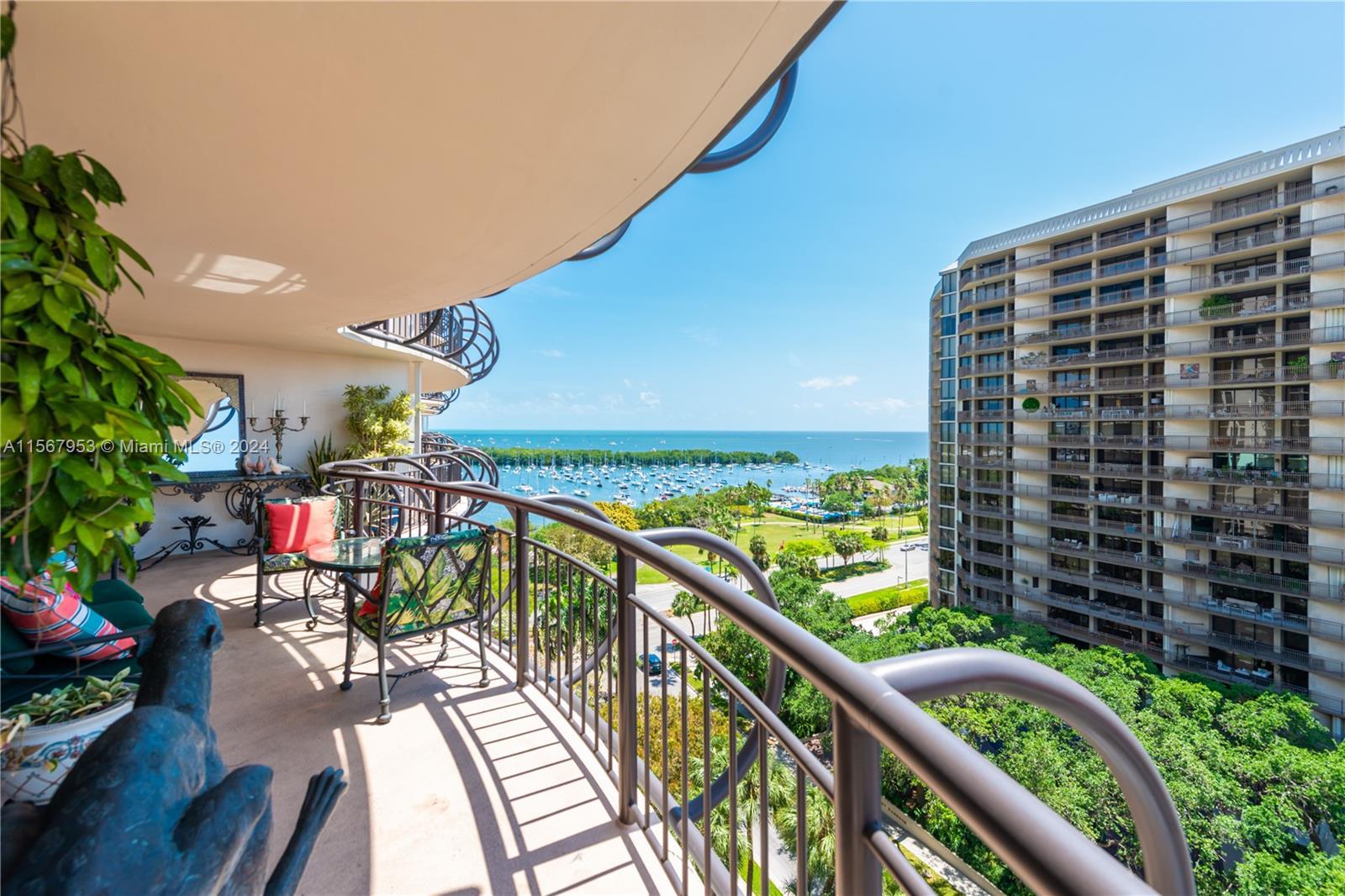An opportunity to own in the ever growing Coconut Grove. Amazing water and city views at all times o
