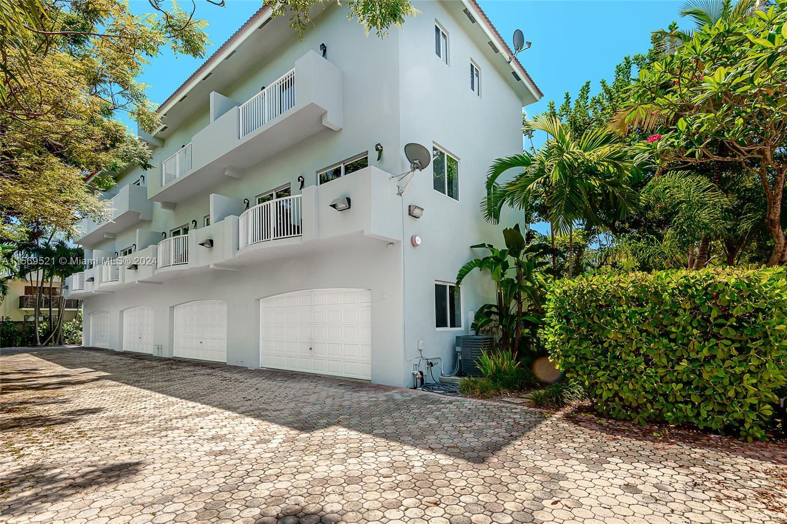 Great opportunity to own a great multifamily (4 plex) property in Coconut Grove built in 2008.  This