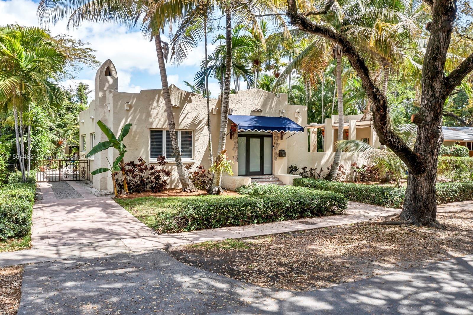 Coral Gables 1920’s Spanish Mission styled home in oversized lot seamlessly combines modern amenitie