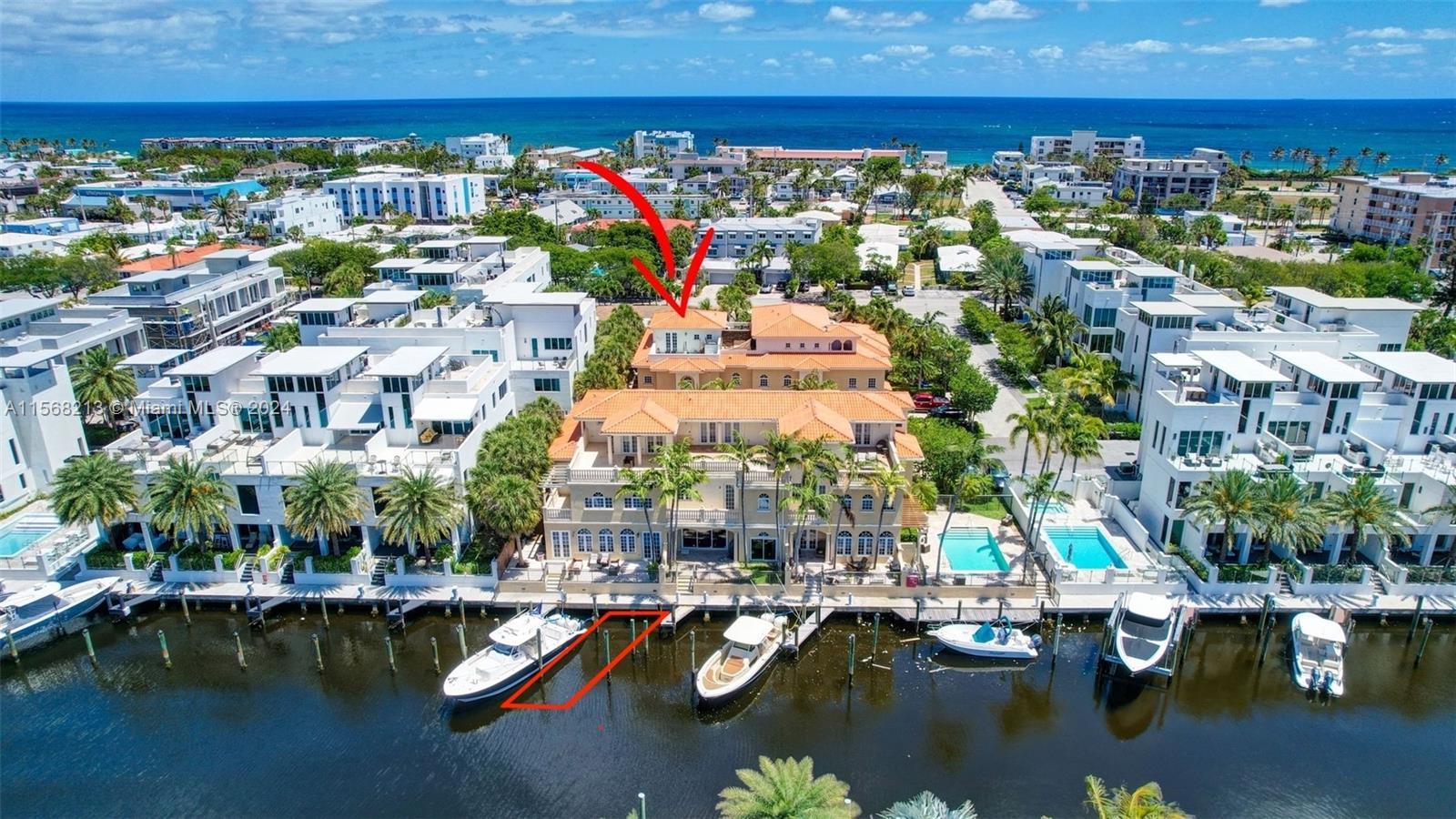 Welcome to your Modern 4 Bed, 4.5 Bath Townhouse w/ Ocean-access, Deeded Dockage for your 37’ Boat! 