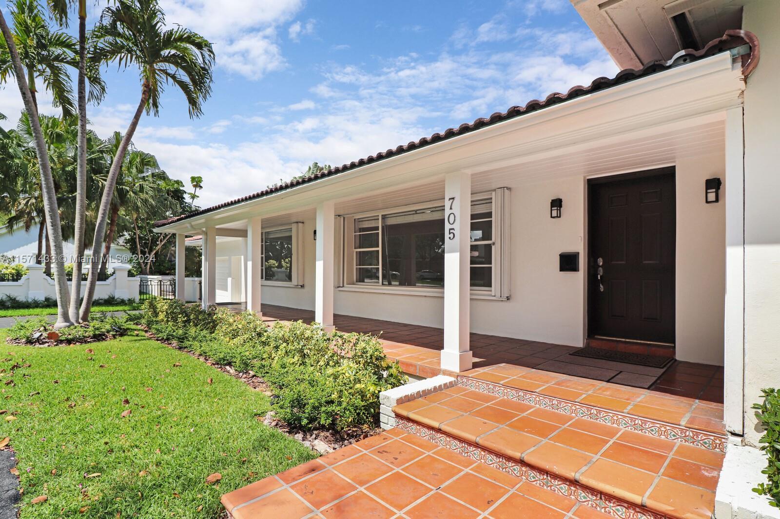 Nestled in an expansive corner lot centrally located in Coral Gables, 3/2 on one side of the house p
