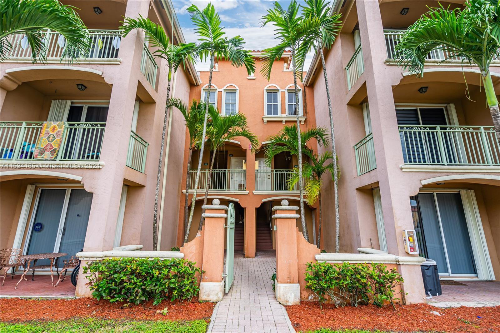 Enjoy this spacious 3 bedroom, 2 bath condo in the gated community of The Courts of Doral. Property 