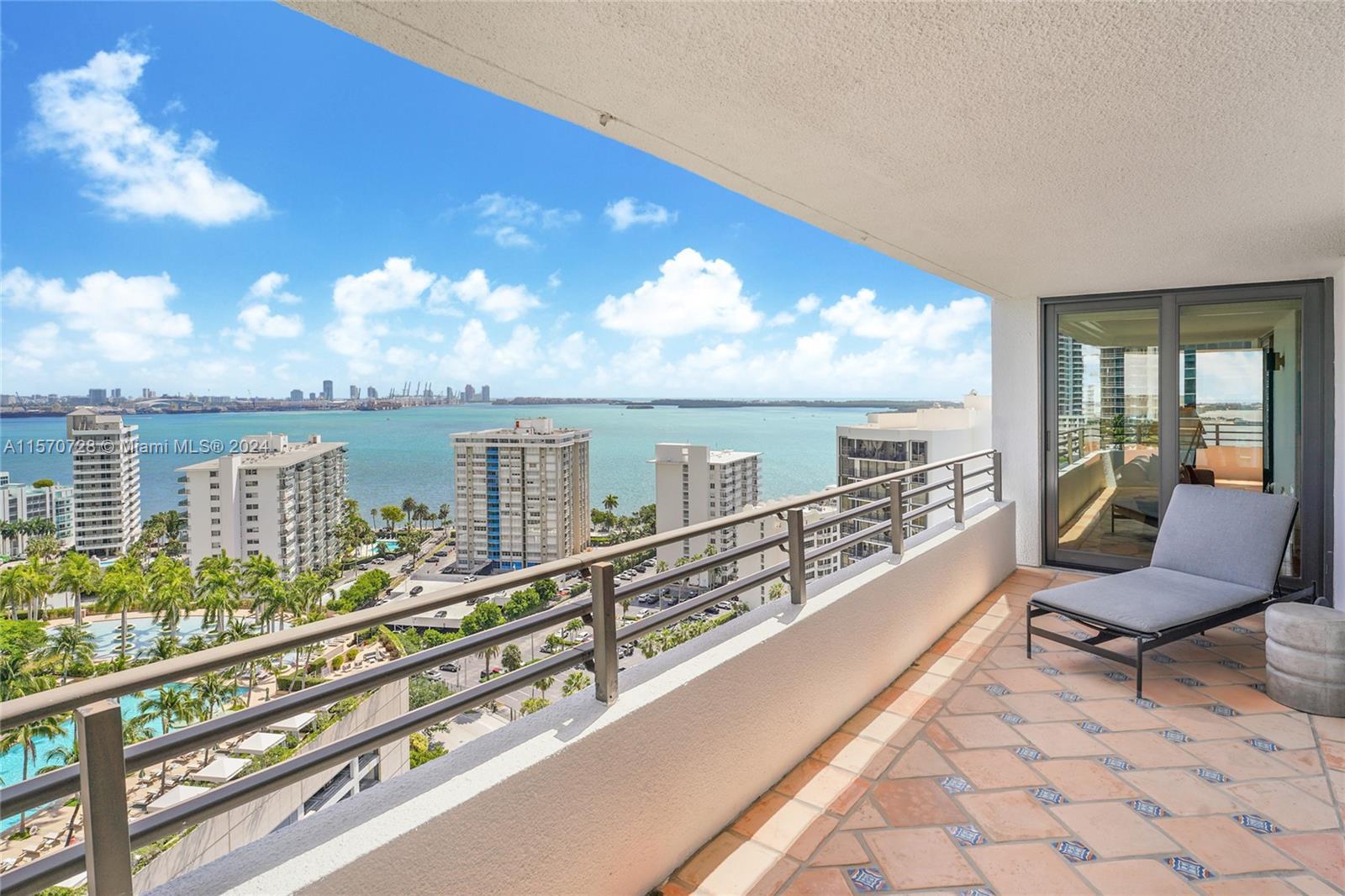 Breathtaking views of Biscayne Bay, Miami Beach, Fisher Island, and Key Biscayne await you at this e