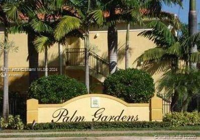 Welcome to Palm Gardens, a gated community. 
Move-in ready apartment  with new  AC unit and  new ta