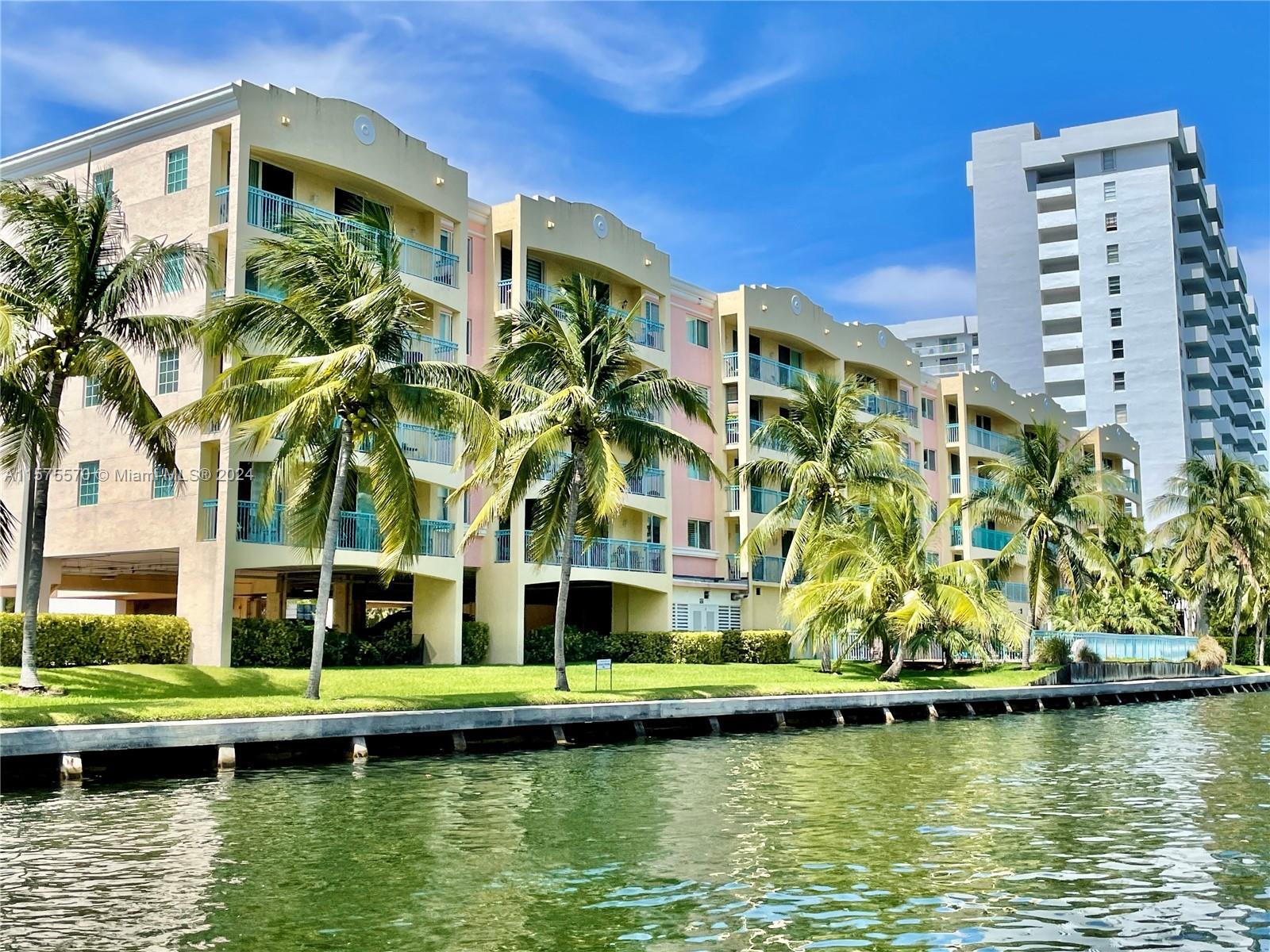 Waterfront boutique building, built in 2004 in Hallandale Beach, only 44 units. Spacious, cozy, remo