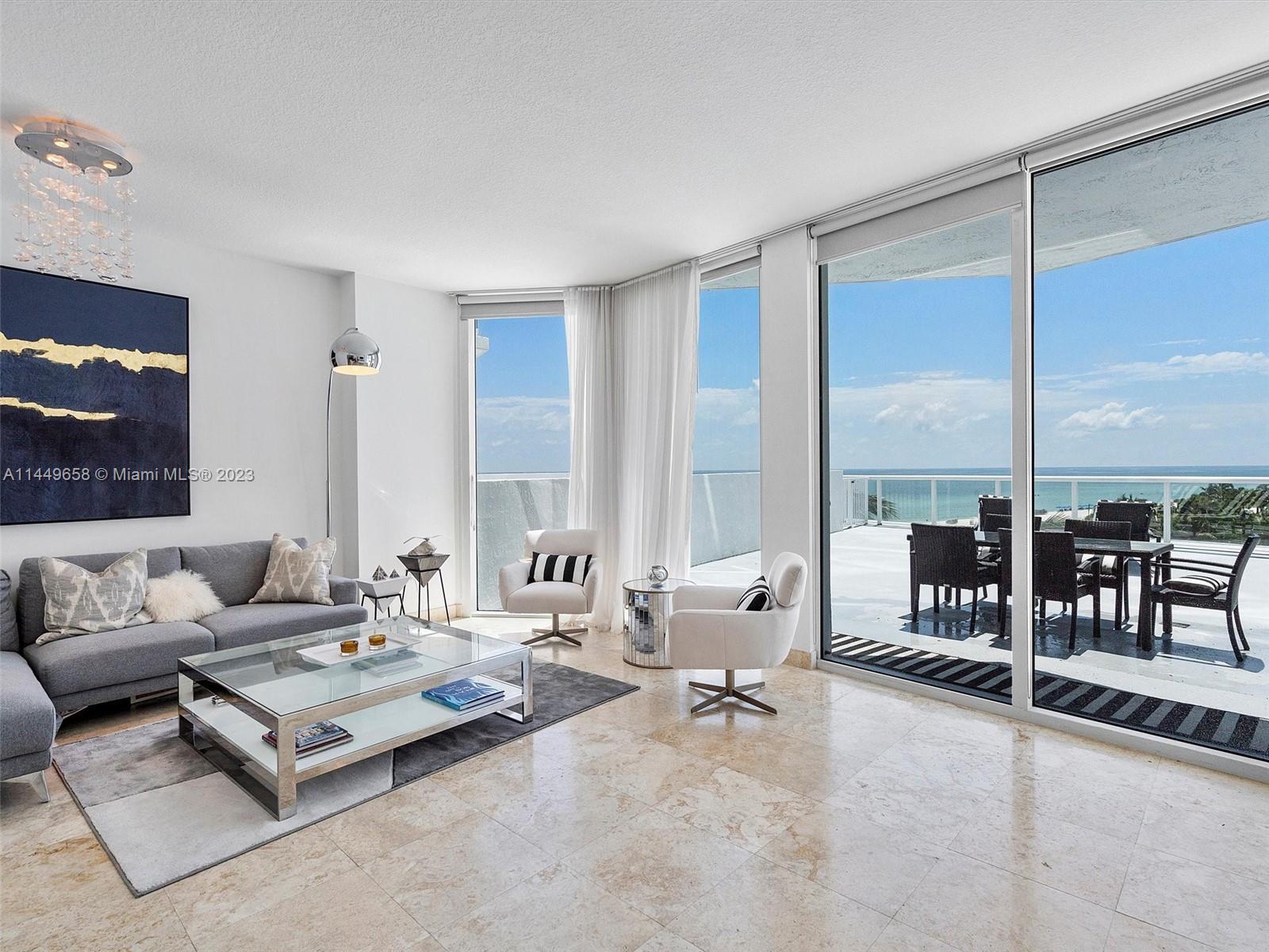 Exquisitely furnished unit with unobstructed oceanfront views, spacious open floor concept kitchen a