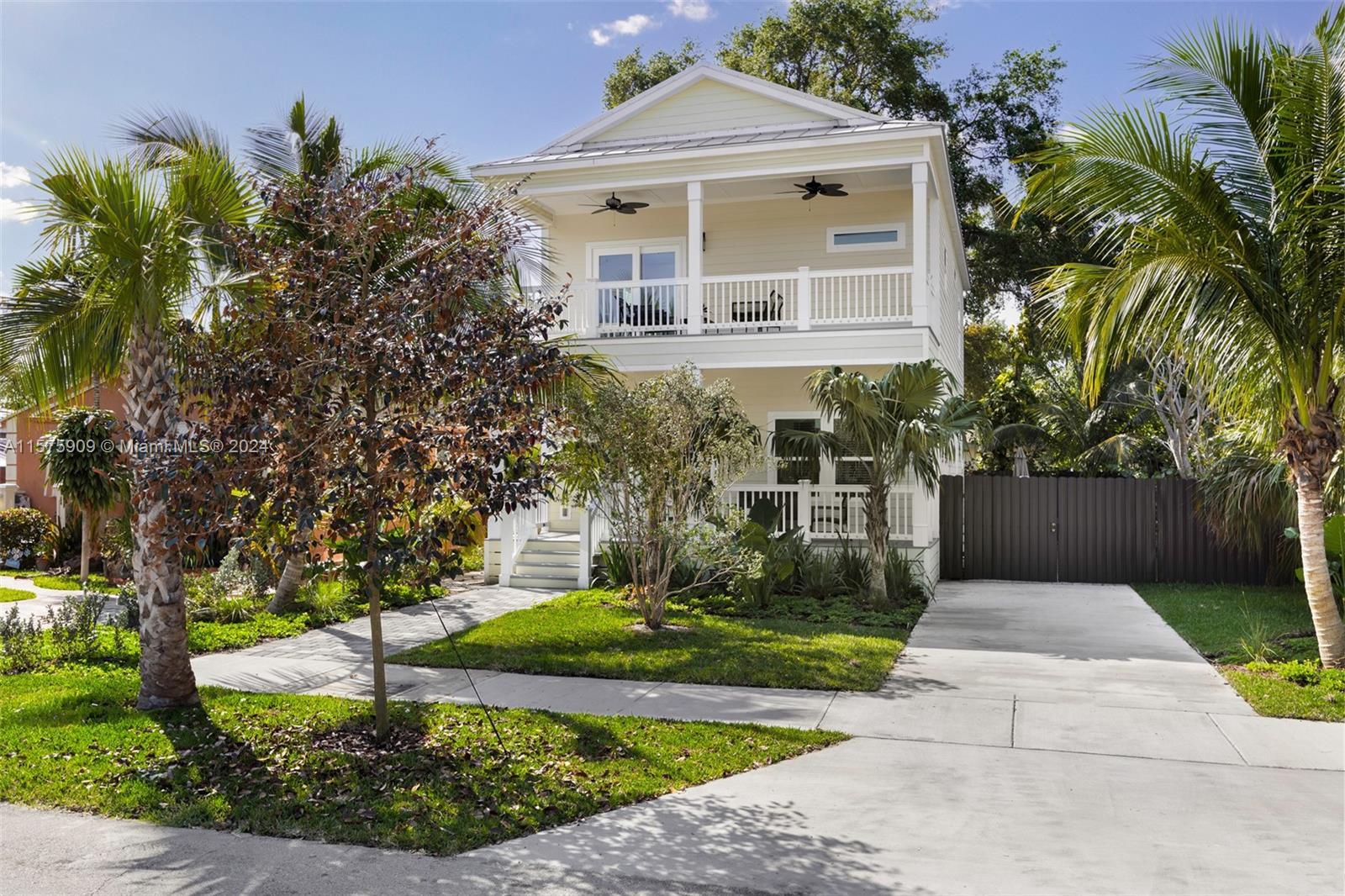 Captivating, Key West style new construction home on quiet, tree-lined street. Walk or bike to downt