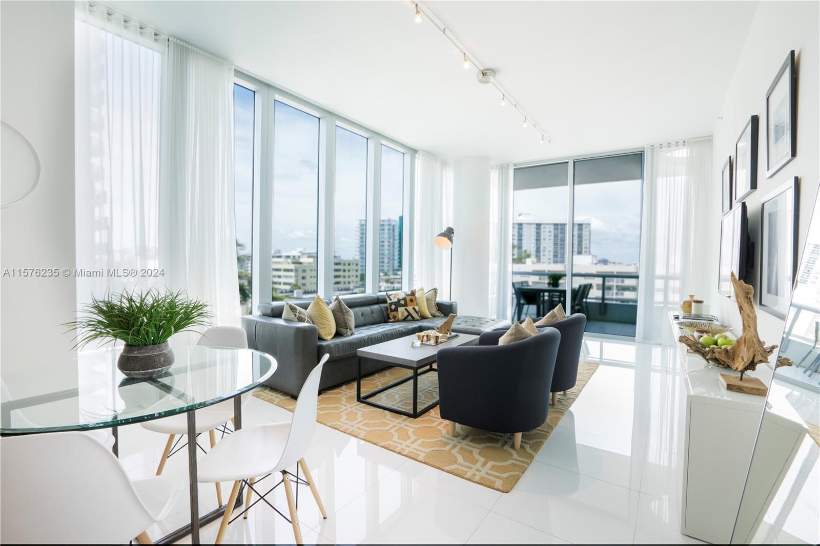 Available May 16th! Beautifully designer furnished at renowned South Tower Carillon, formerly called