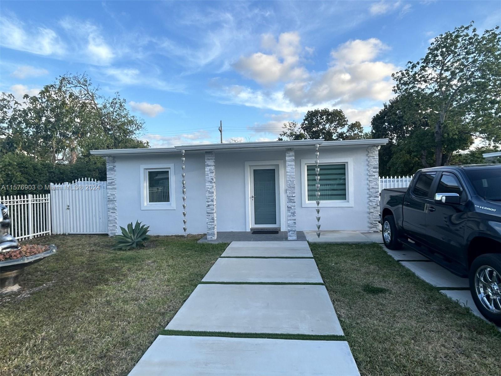 Fully renovated home with impact windows and doors. 2 Bedrooms and 2 bathrooms.