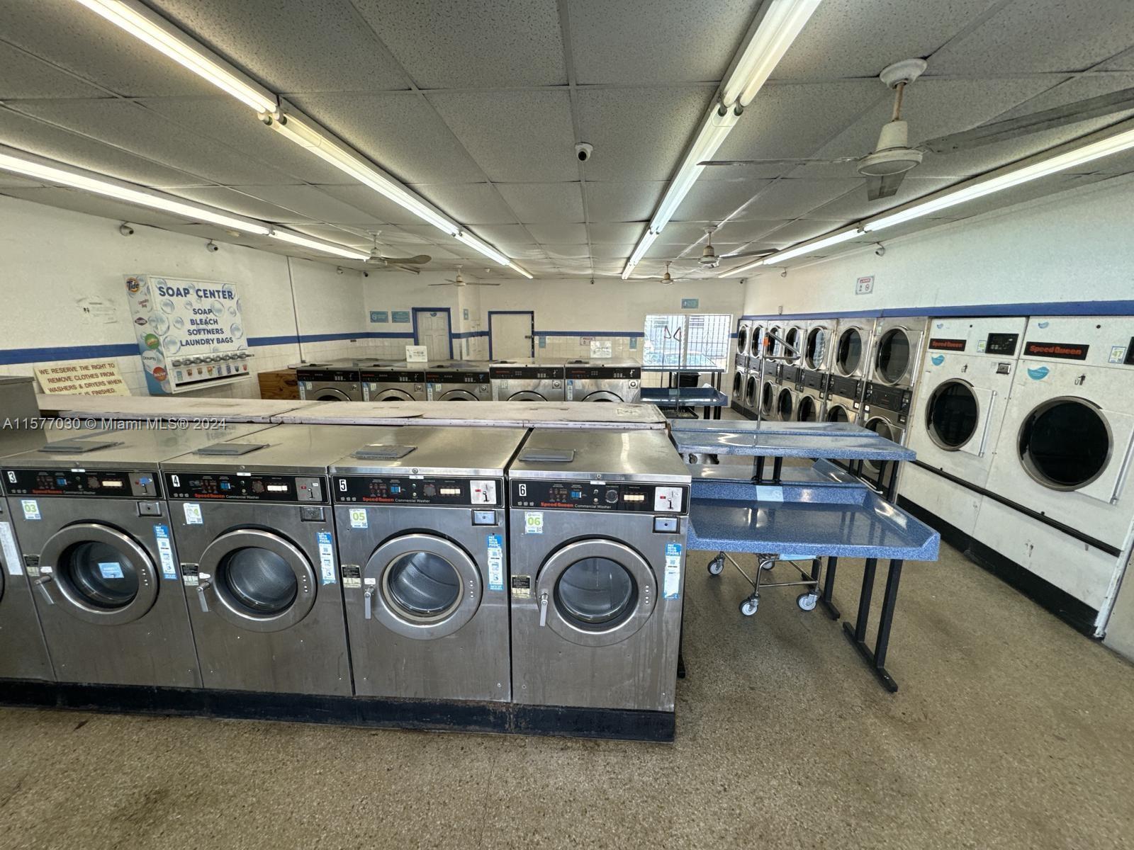 Profitable automated laundry business for sale, featuring state-of-the-art equipment worth approxima