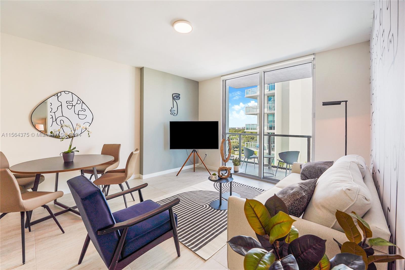 Investor's dream! Located in the Miami Design District this fully furnished 1-bed, 1-bath unit at Qu