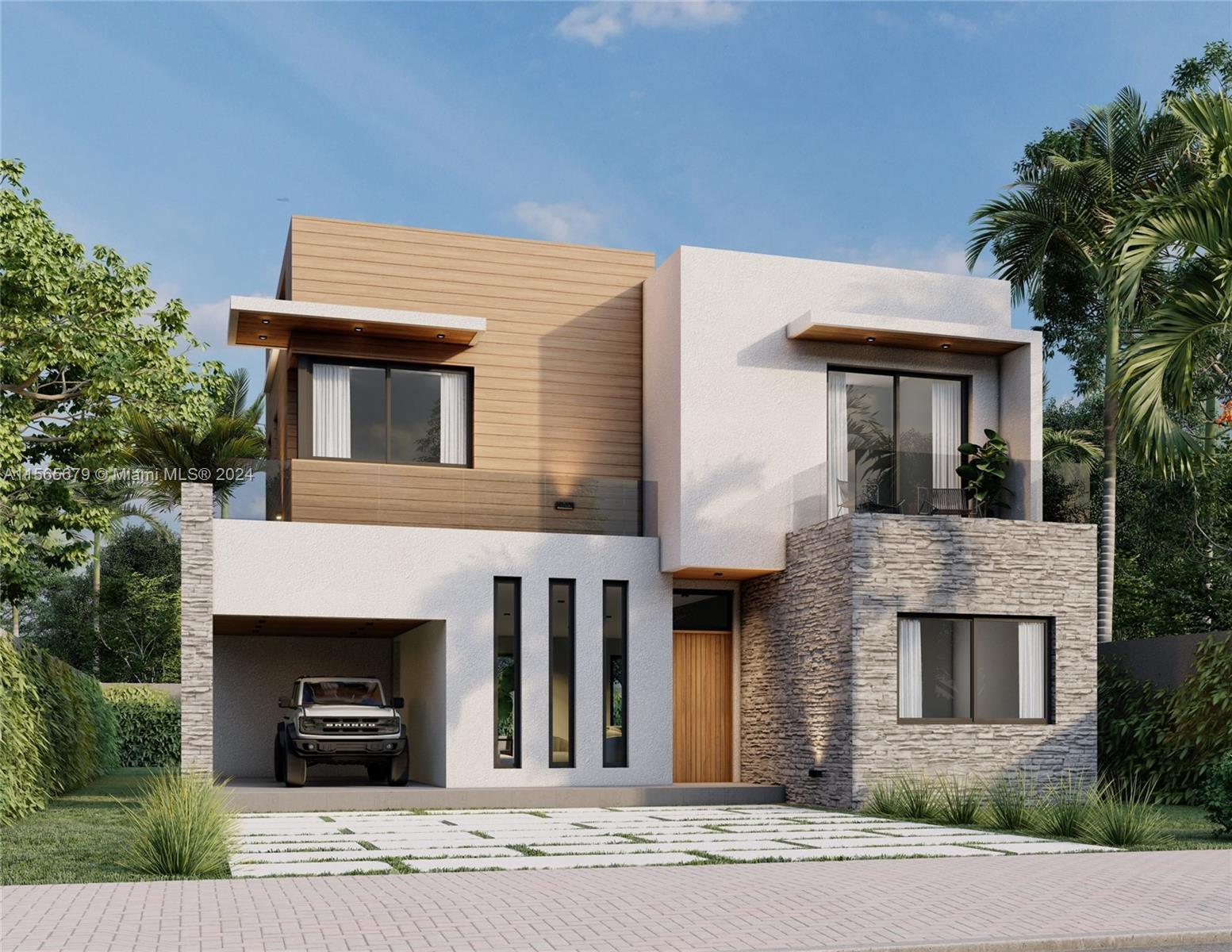 New and modern 3,306 Sq Ft, Two Story, 5 Bedrooms and 4 bathrooms home in the heart of Coconut Grove