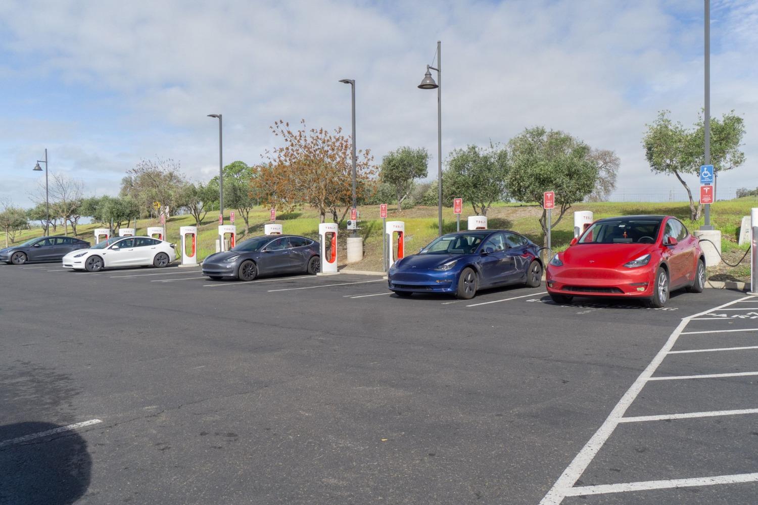 12 Tesla EV Charging Stations